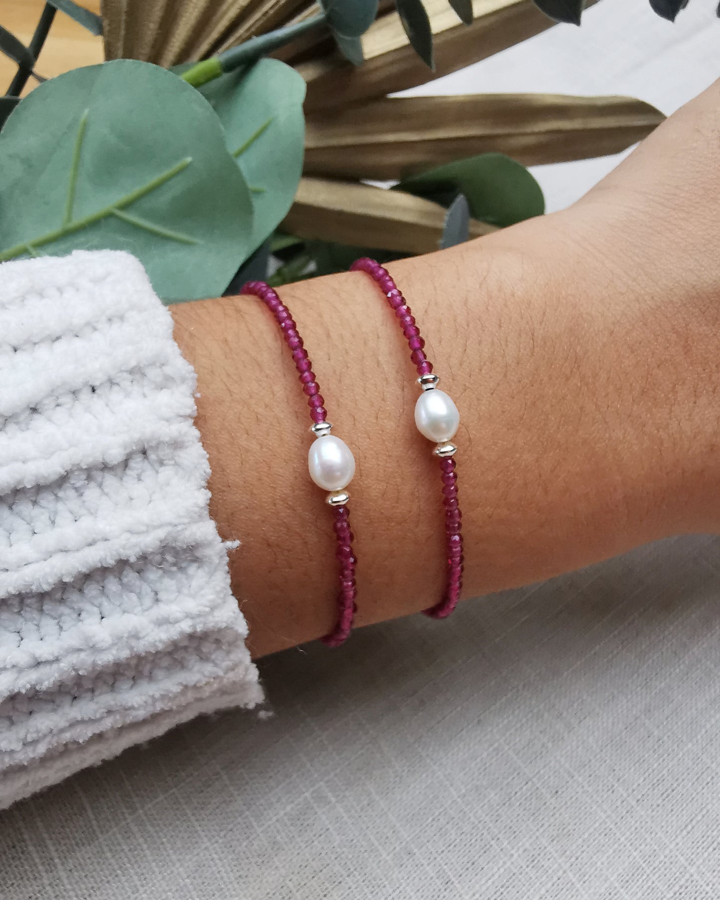 925 Sterling Silver Gemstone Bracelet - Vinta Shop