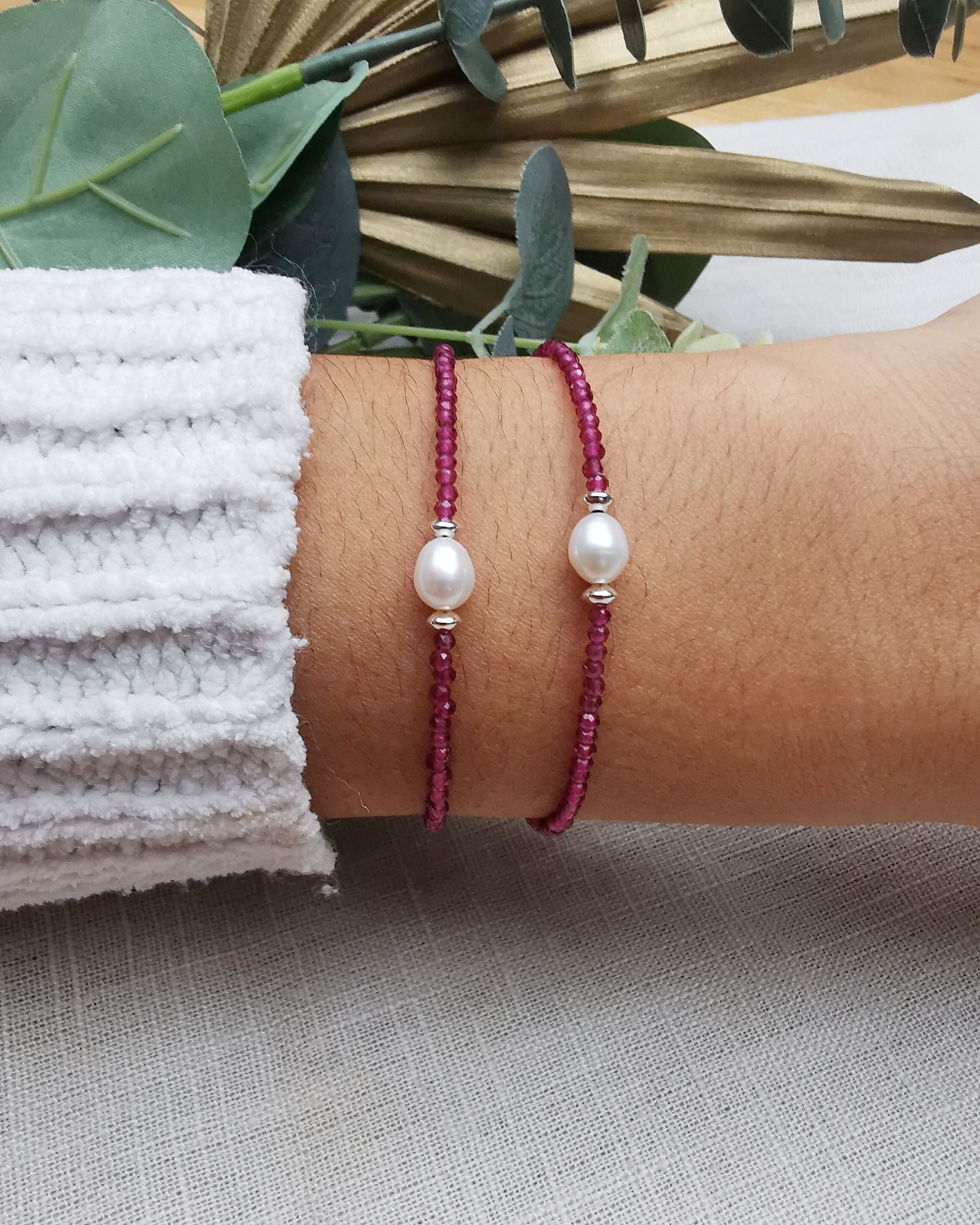 925 Sterling Silver Gemstone  Bracelet - Vinta Shop