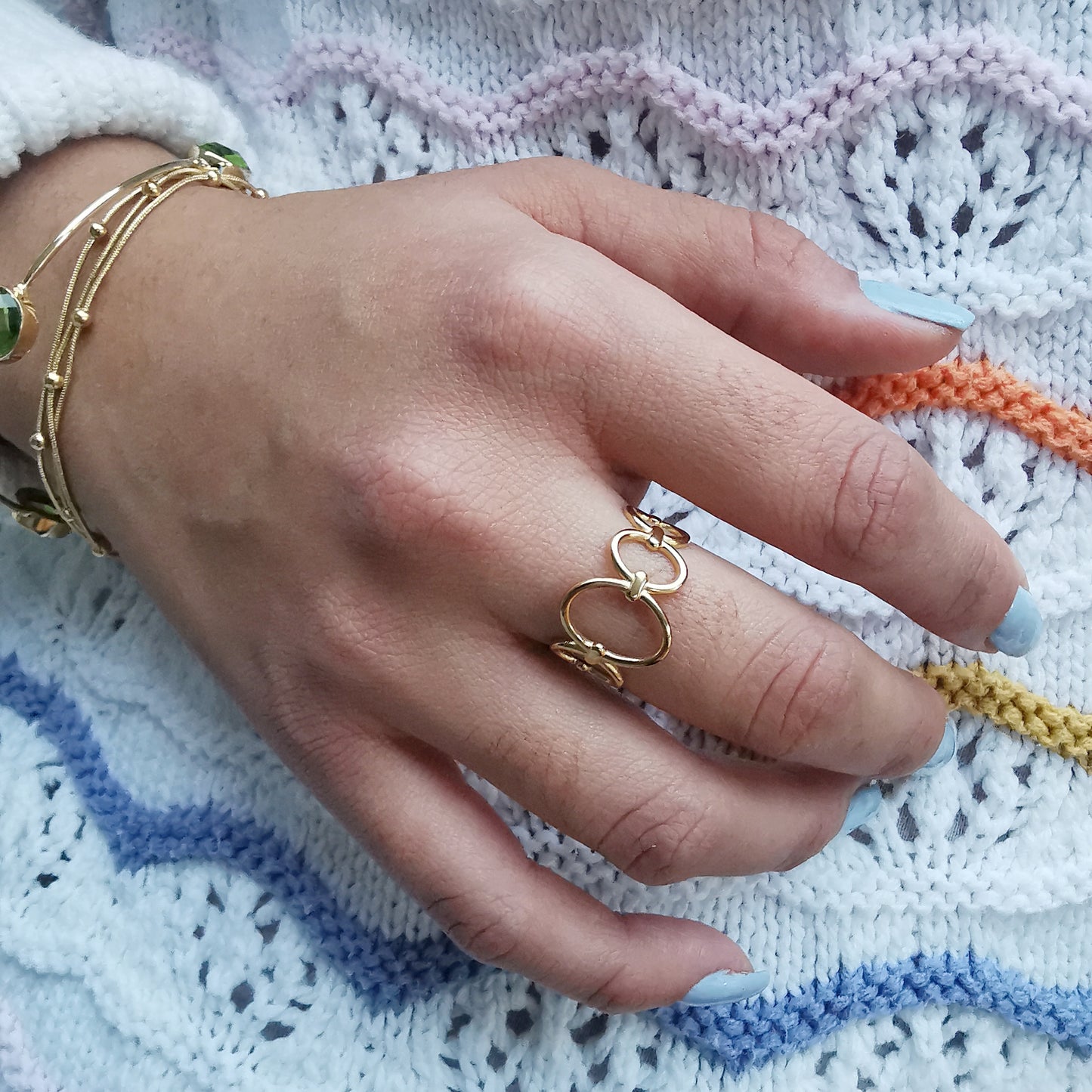 Circe - Adjustable Geometric Ring - Vinta Shop
