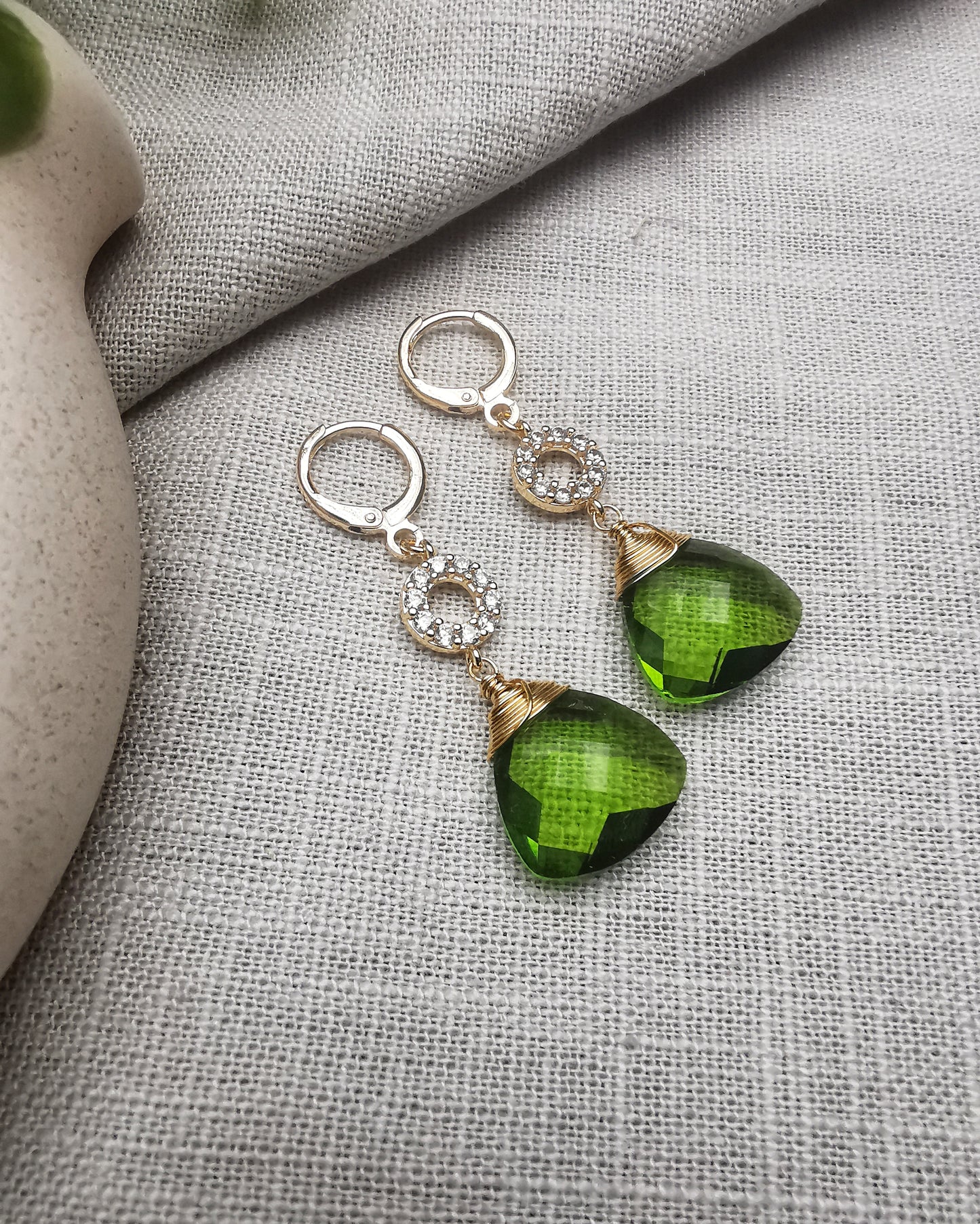 Peridot Dangle Earrings