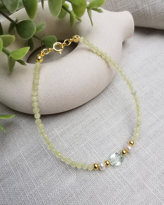 Gold Vermeil Gemstone Bracelets - Vinta Shop