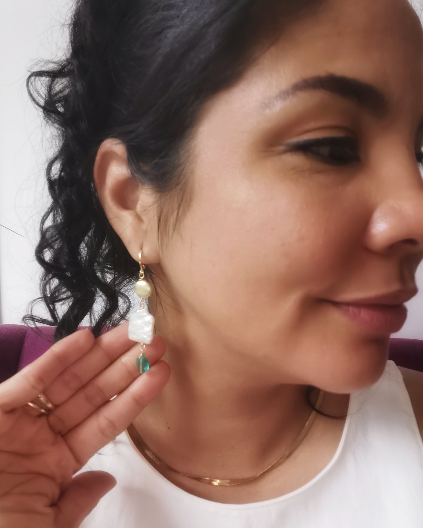 MARGOT - Freshwater Pearl Dangle Earrings. LIMITED EDITION