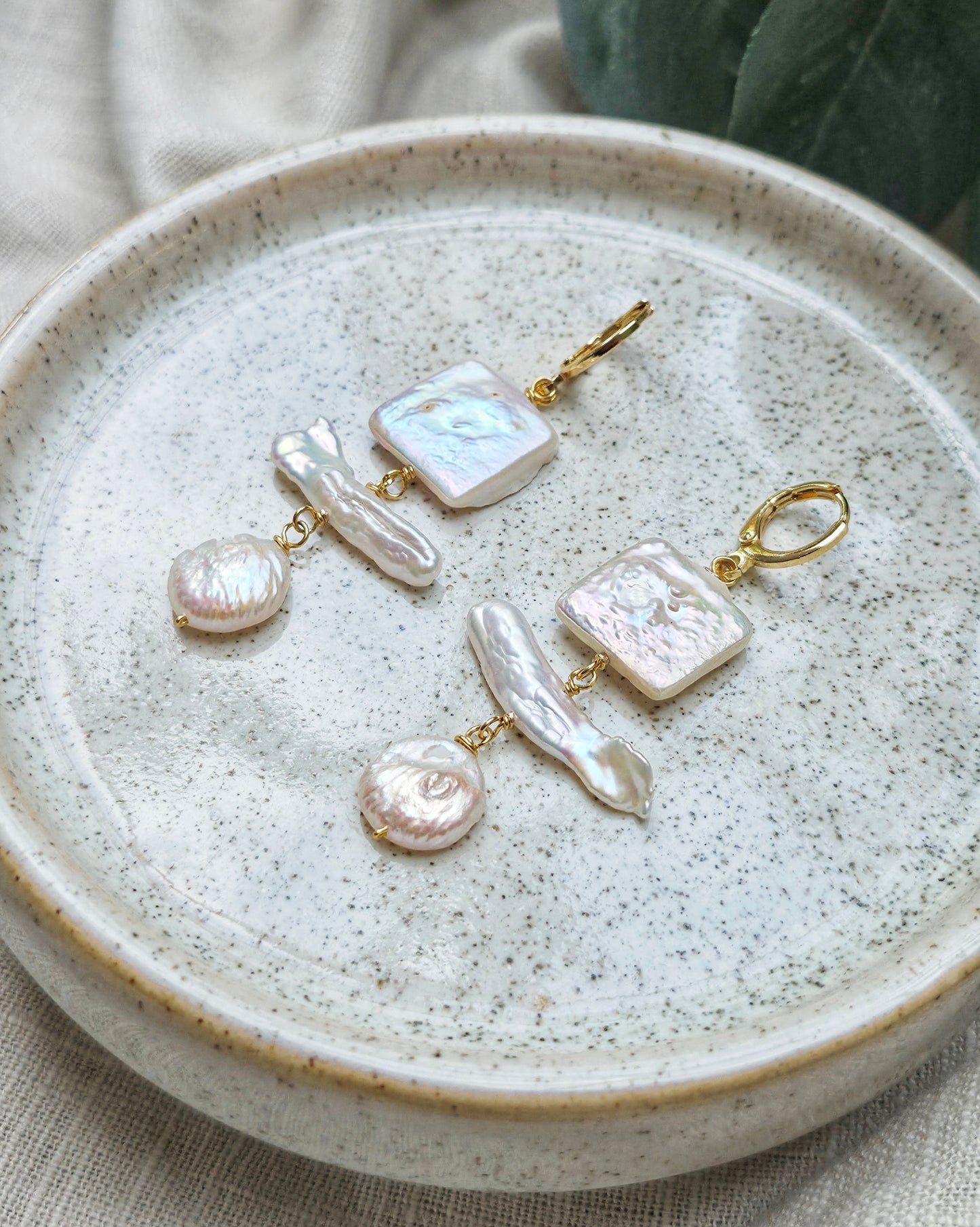 Aphrodite  Baroque Pearl Drop Earrings