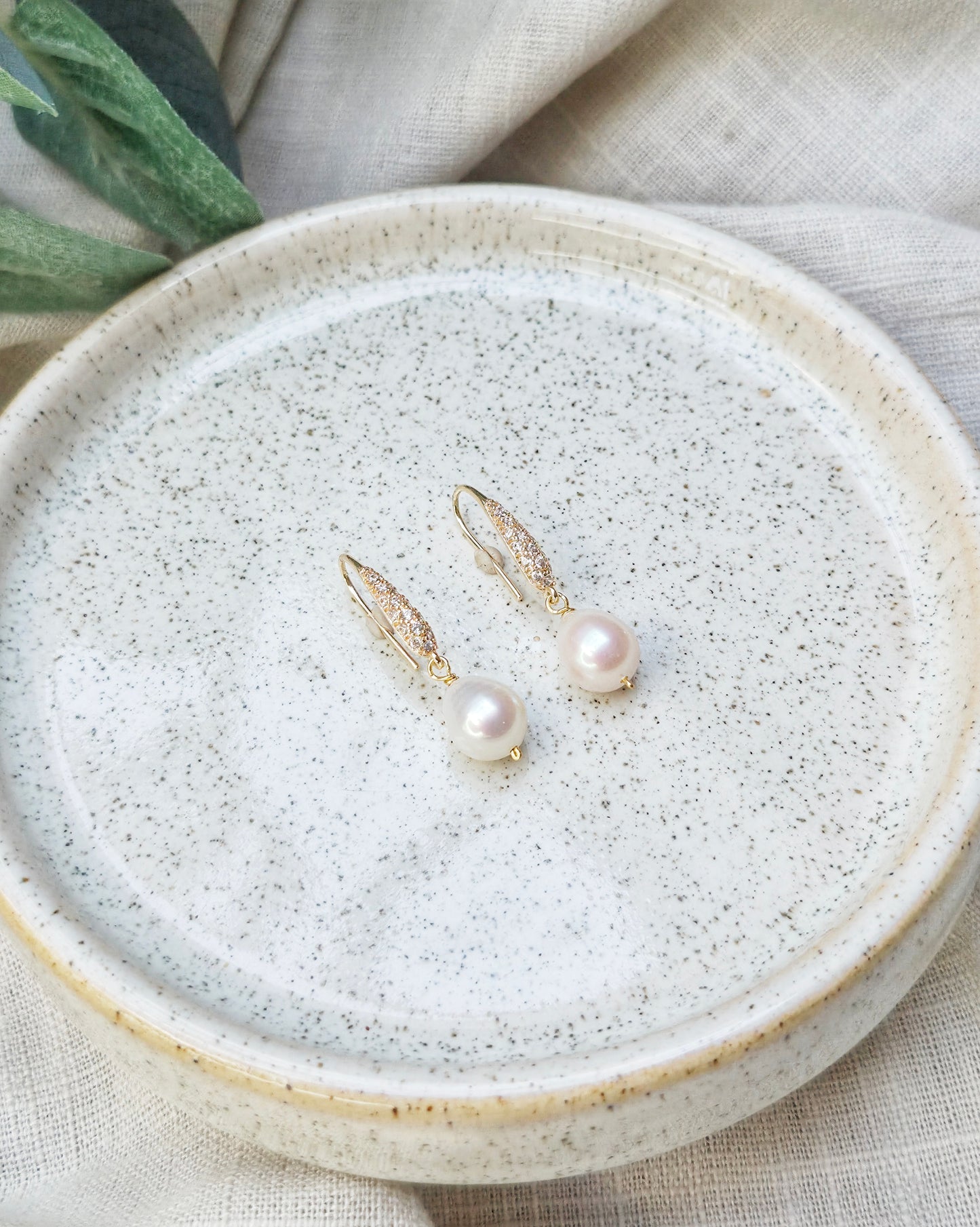 The Pearl Spark Earrings