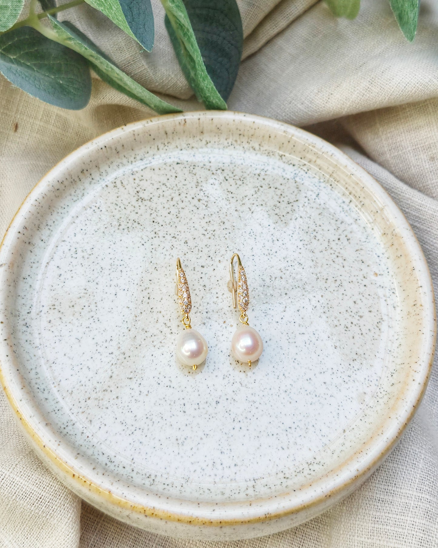 The Pearl Spark Earrings