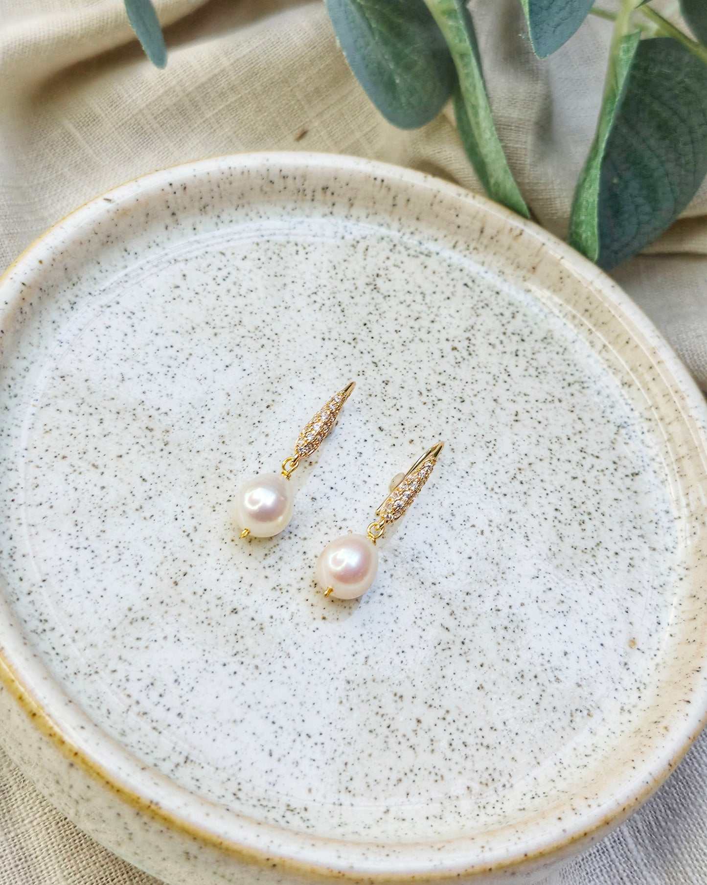 The Pearl Spark Earrings
