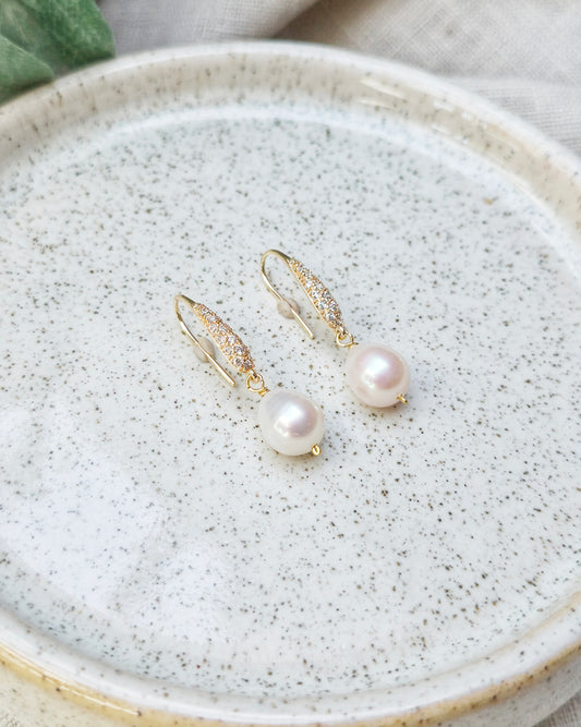 The Pearl Spark Earrings