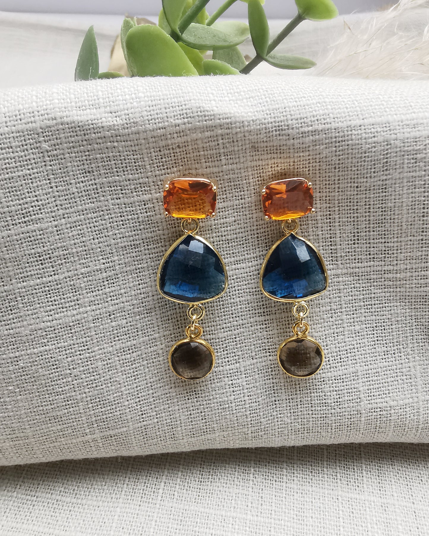 Gemstone Stud Earrings