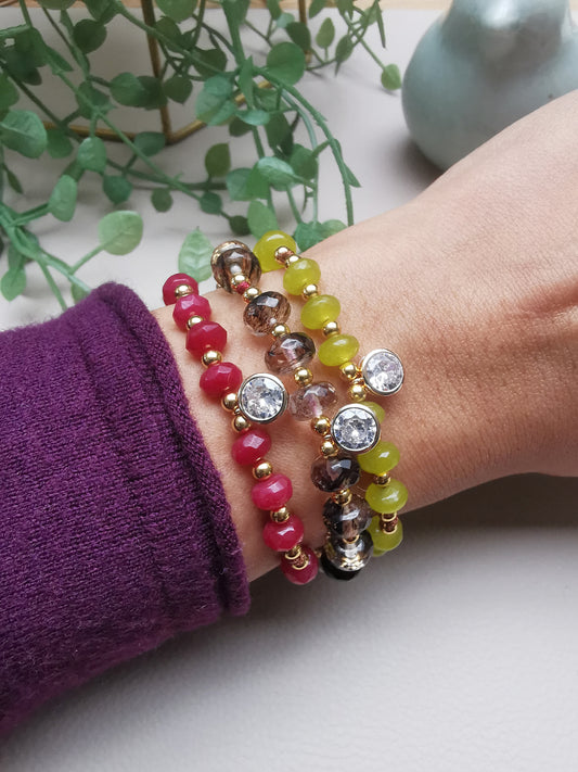 Adjustable String Gemstone Bracelet - Vinta Shop