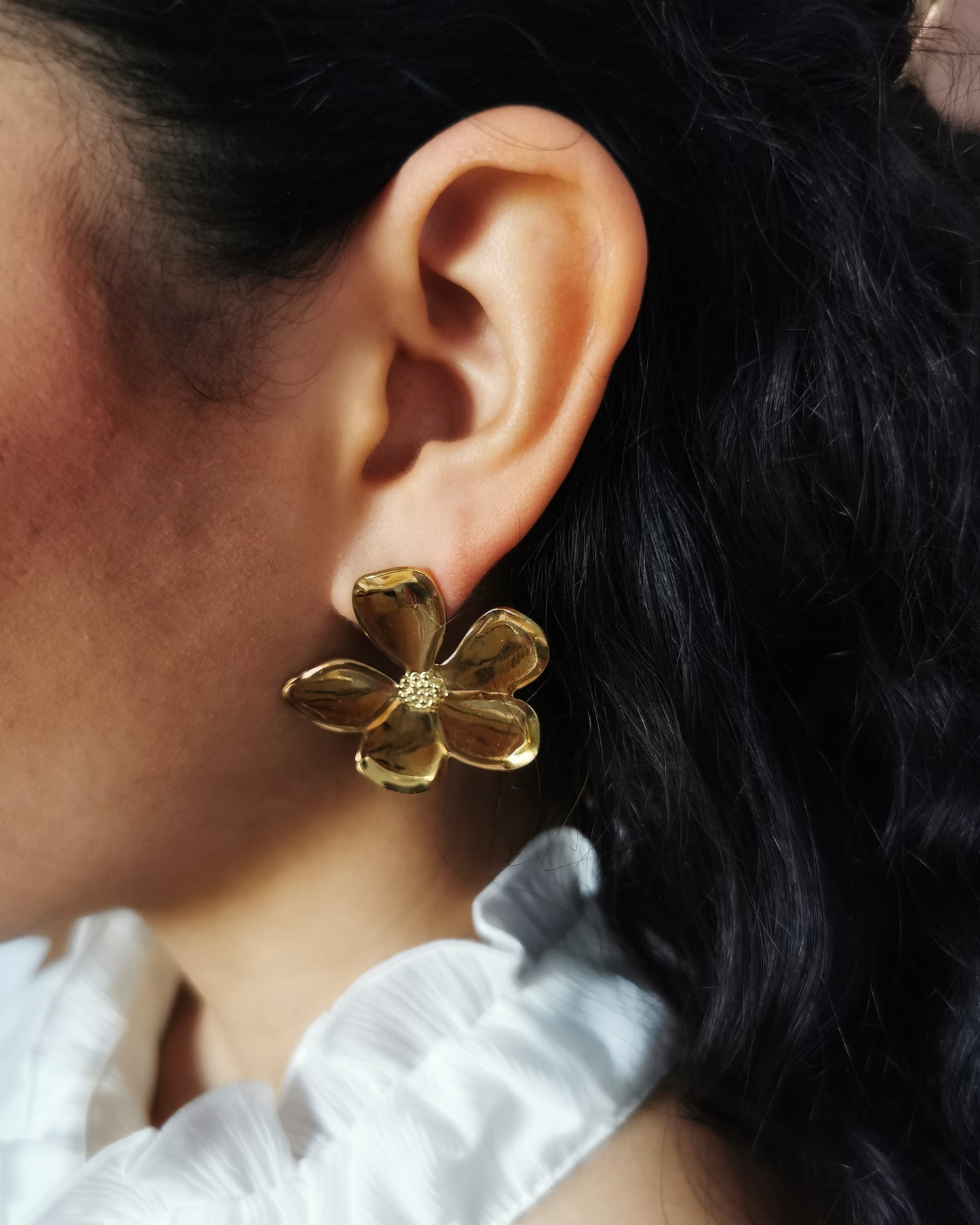 Hortencia || Statement Floral Drop Earrings