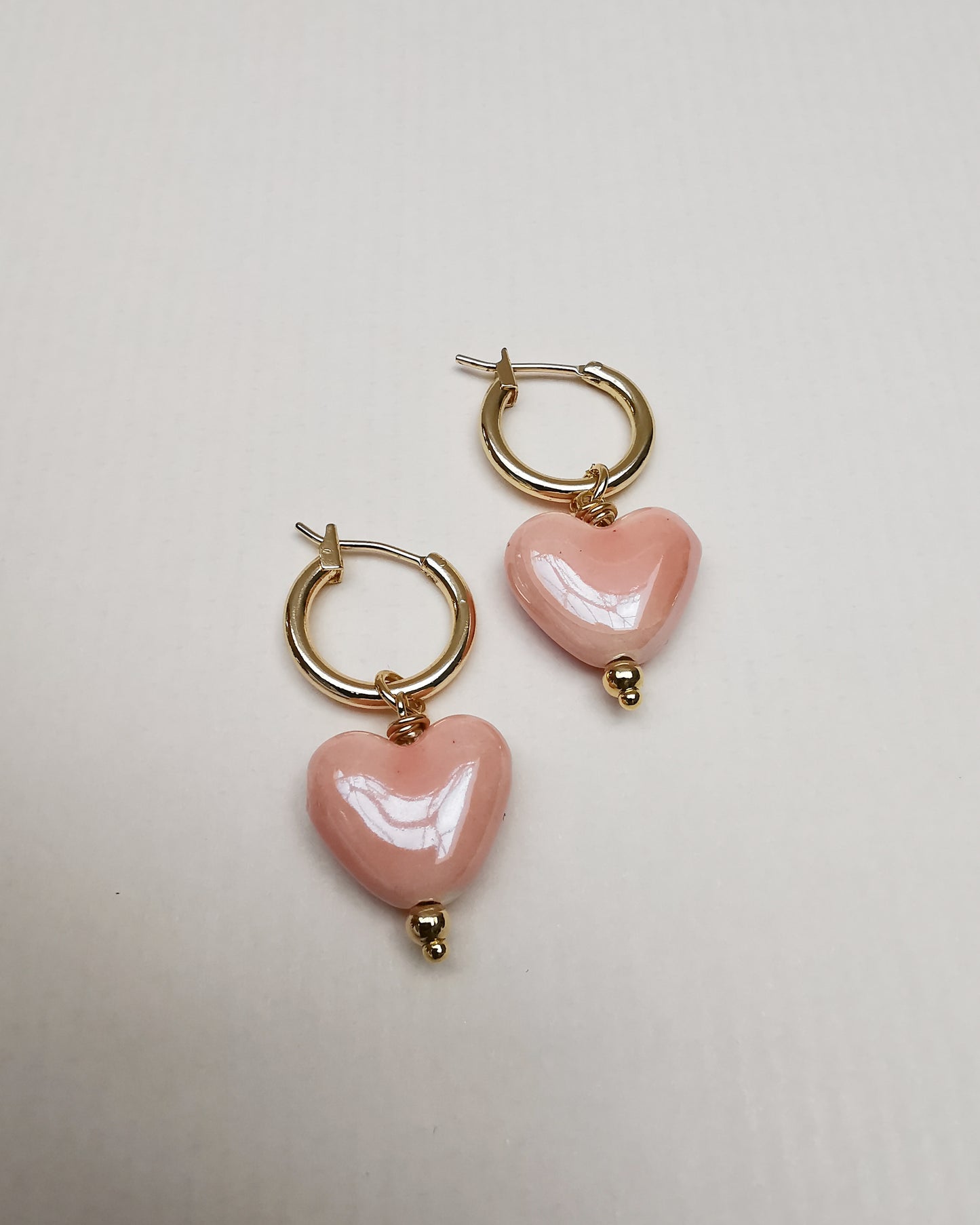 Detachable Heart Hoop Earrings.